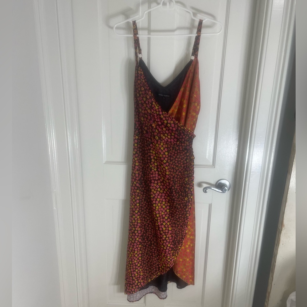 Honey Punch Floral Tie Front Dress